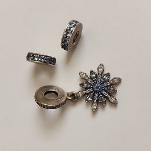 Pandora charms set of 3